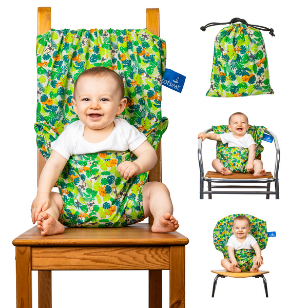 totseat Jungle Friends - the original portable travel high chair