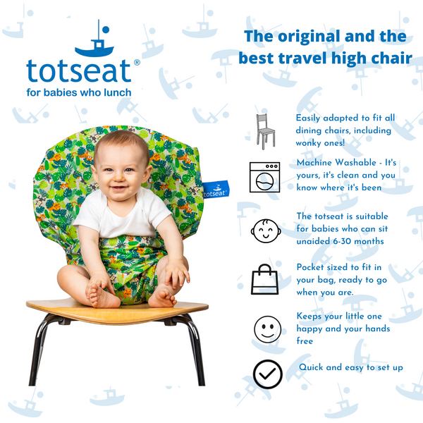 totseat Jungle Friends - the original portable travel high chair